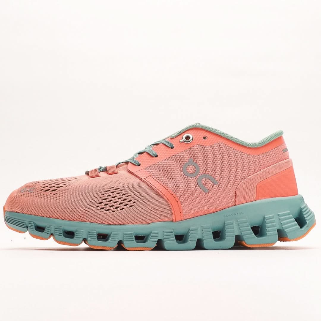 On Running Mens Cloud X Textile Synthetic Orange