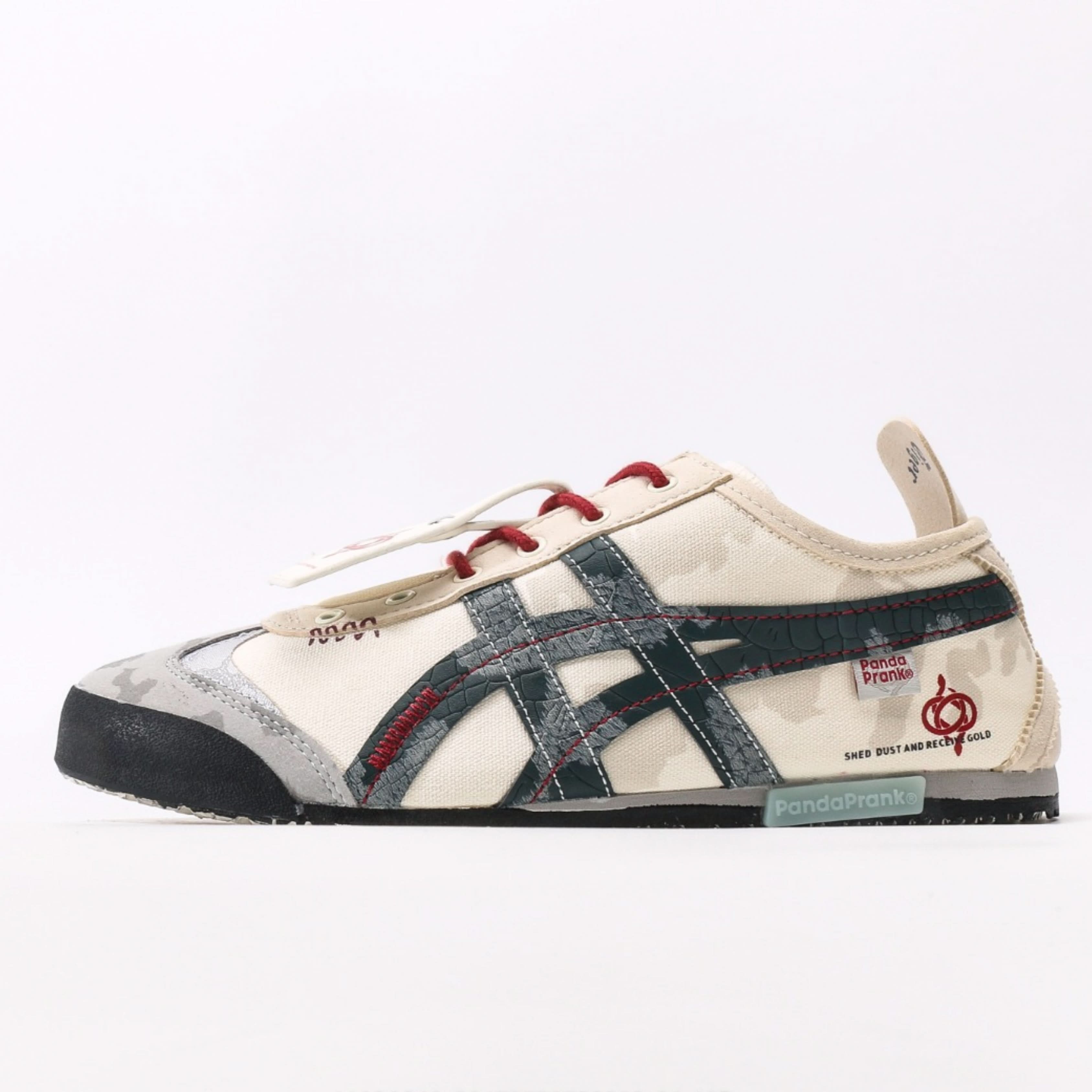 Onitsuka Tiger X Panda Prank Youth Trend – Beige & Black Winter 2024 Edition