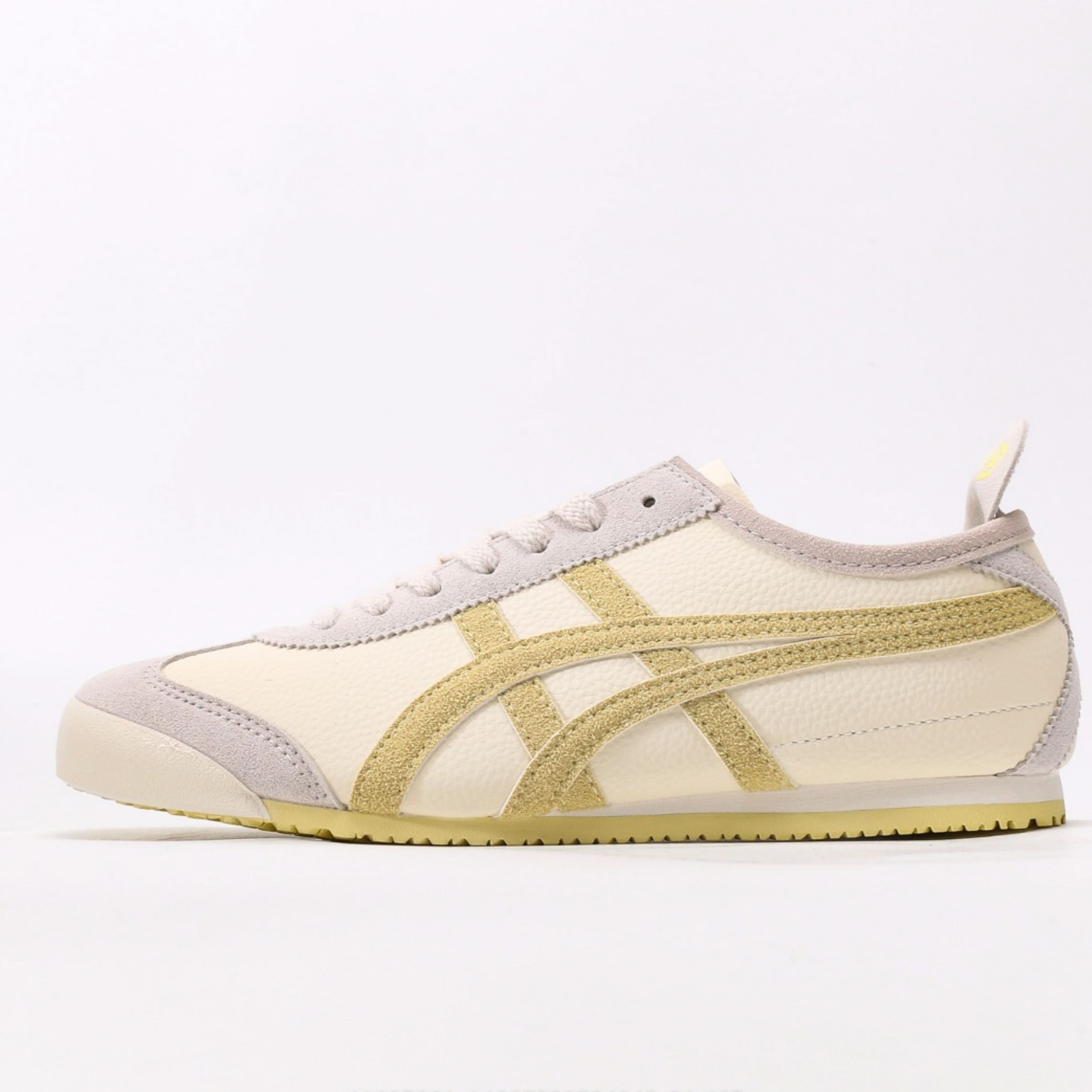 Onitsuka Tiger Corsair Lace-Up Sneaker – Cream White Calf Leather Edition
