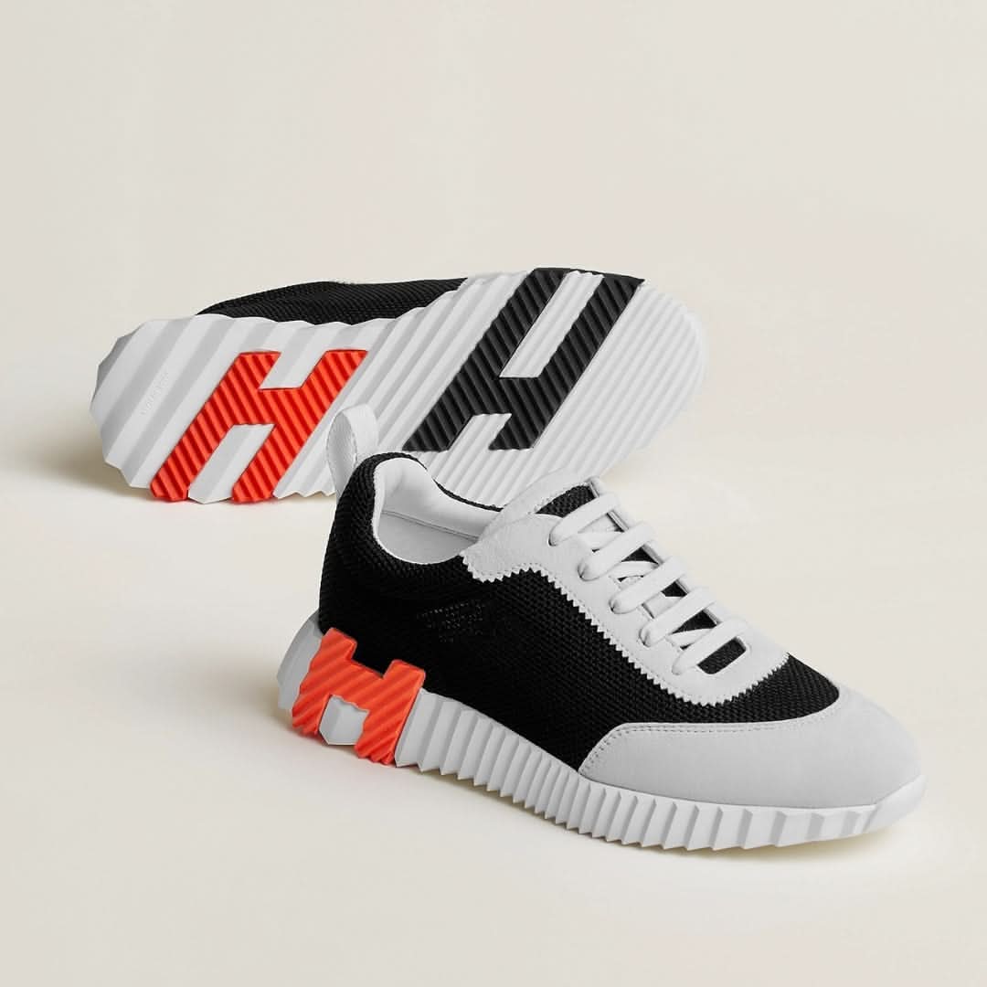 BASKETS UNISEXES BNCG - Blanc/Noir/Blanc/Orange