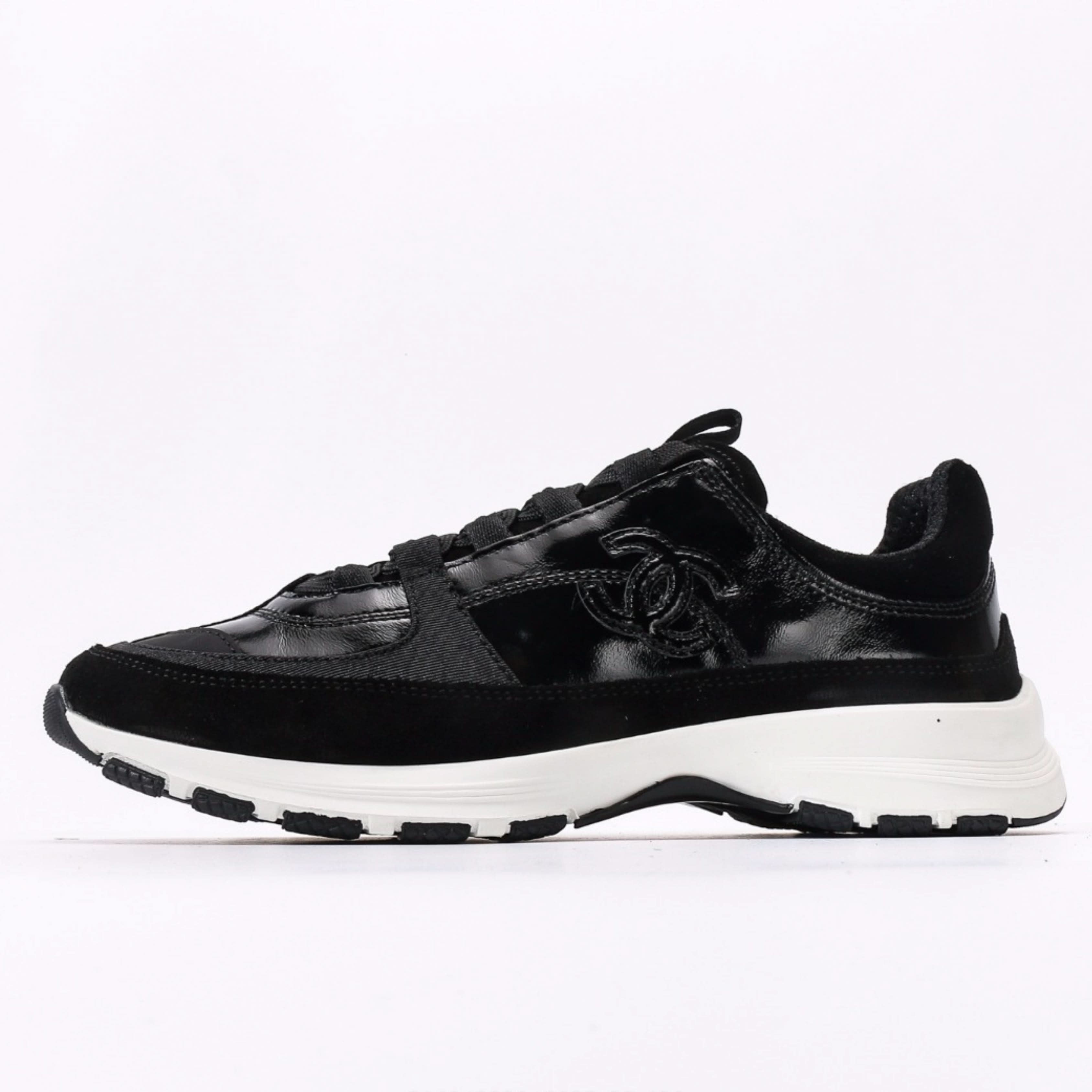 Chanel Laminated Calfskin Suede Low 2025