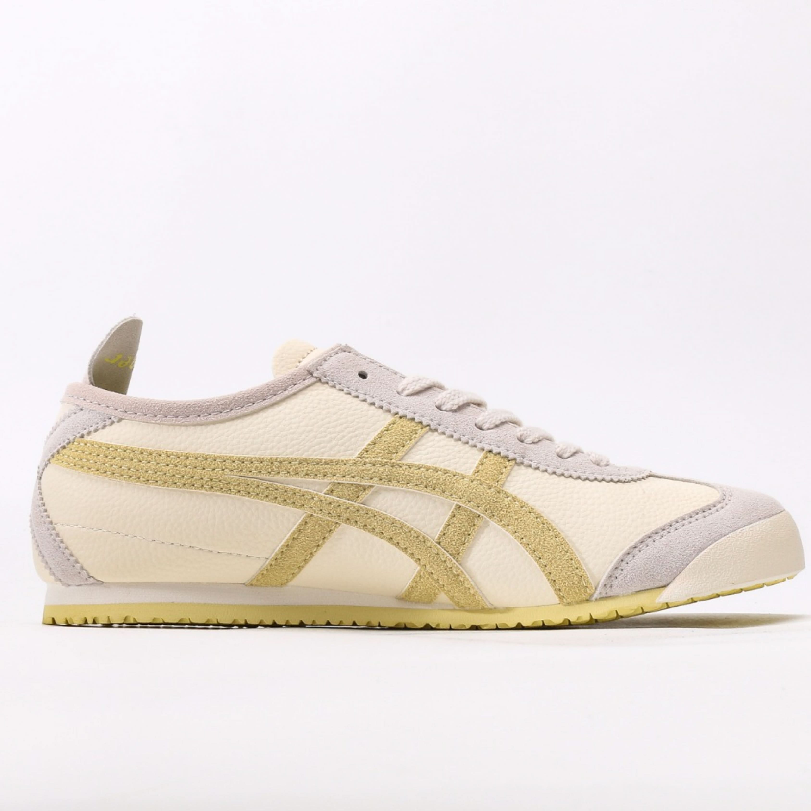 Onitsuka Tiger Corsair Lace-Up Sneaker – Cream White Calf Leather Edition