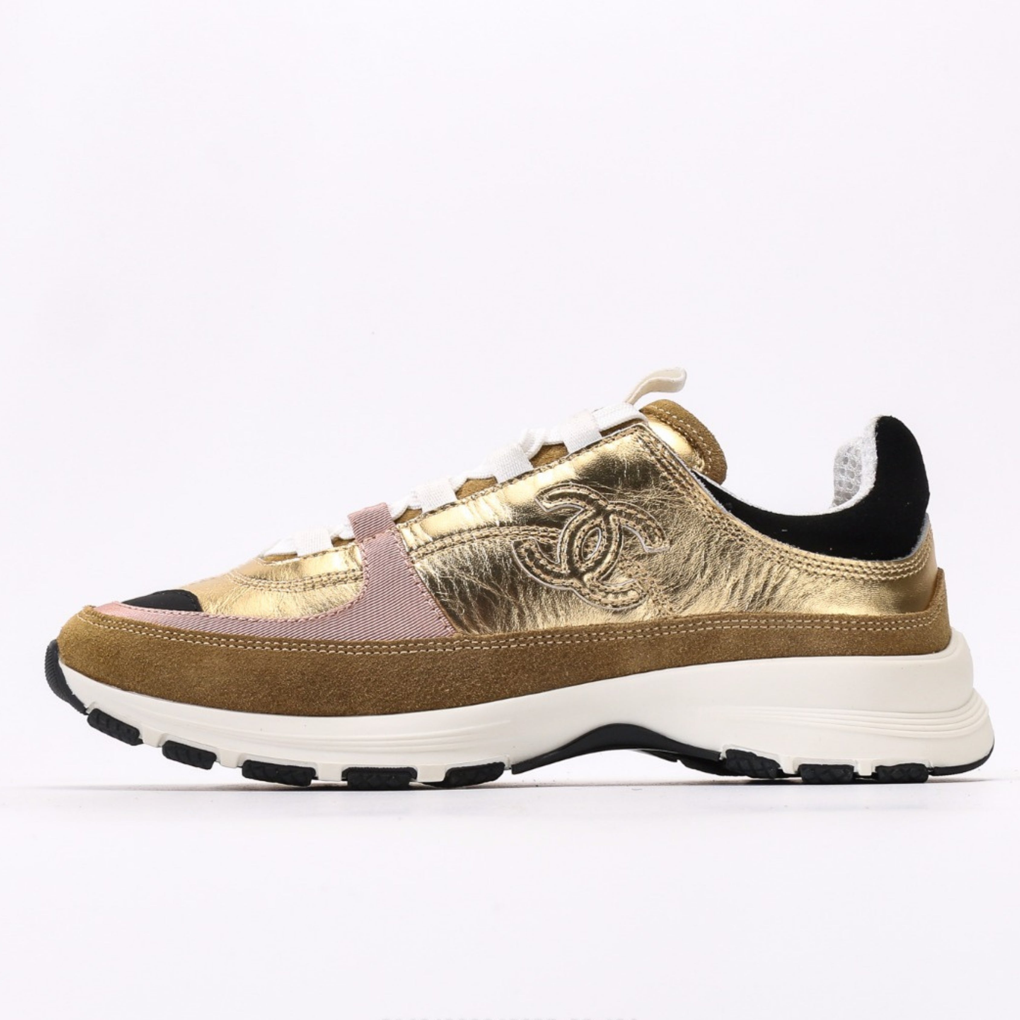 Chanel Laminated Calfskin Suede Low 2025