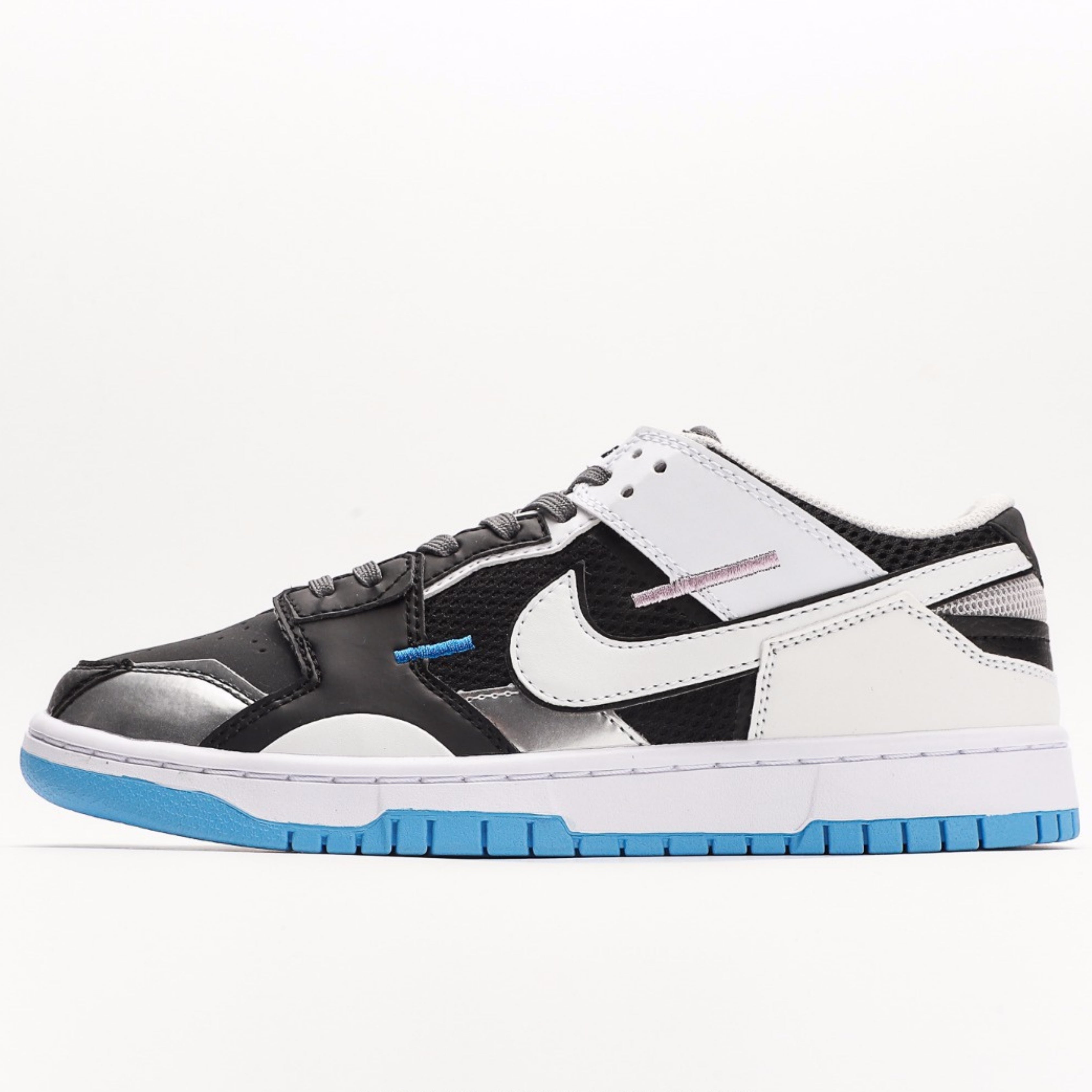 Nike Dunk Low Scrap Black Neutral Grey University Blue White