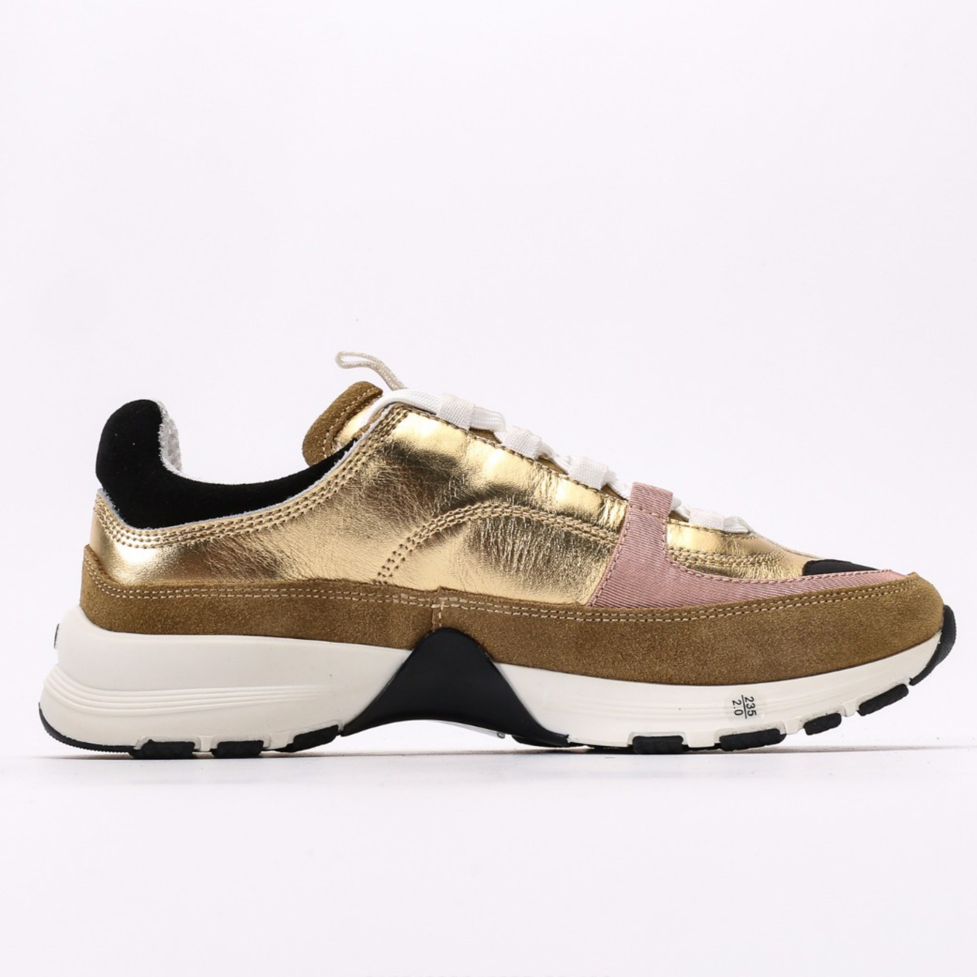 Chanel Laminated Calfskin Suede Low 2025