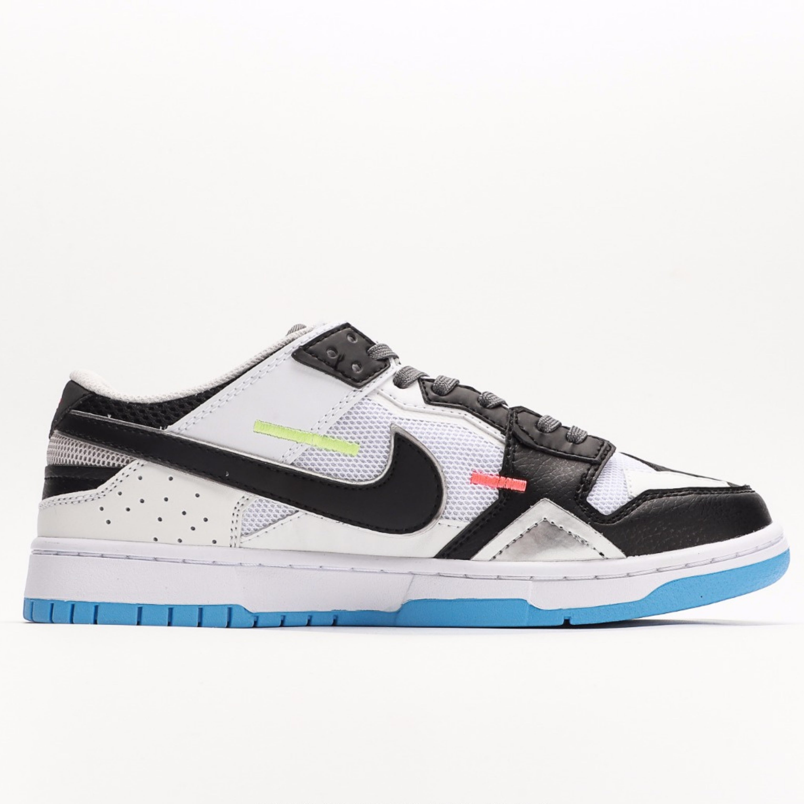 Nike Dunk Low Scrap Black Neutral Grey University Blue White