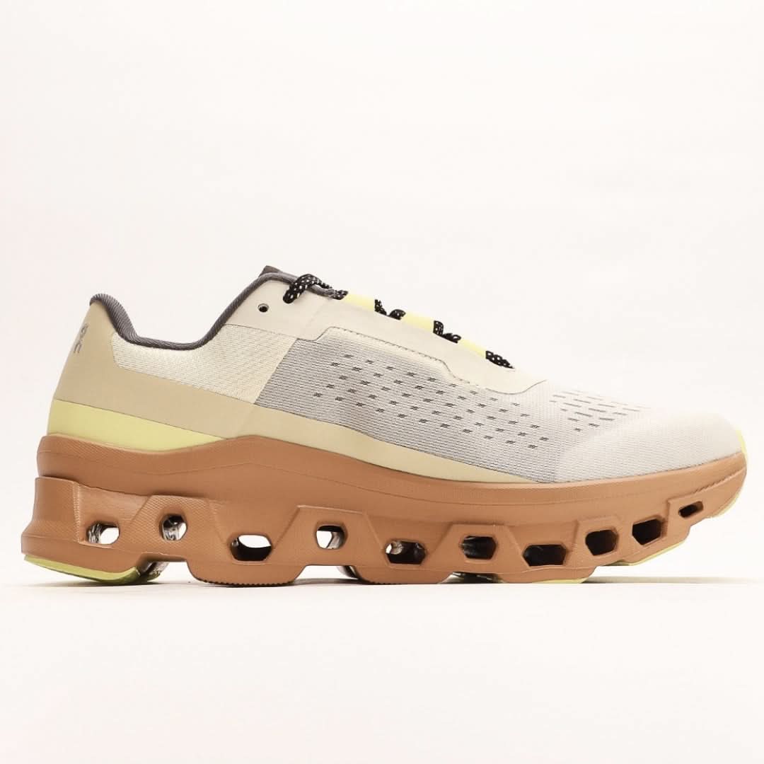On Shoes Men's White Cloudmonster 'Cream Dune'