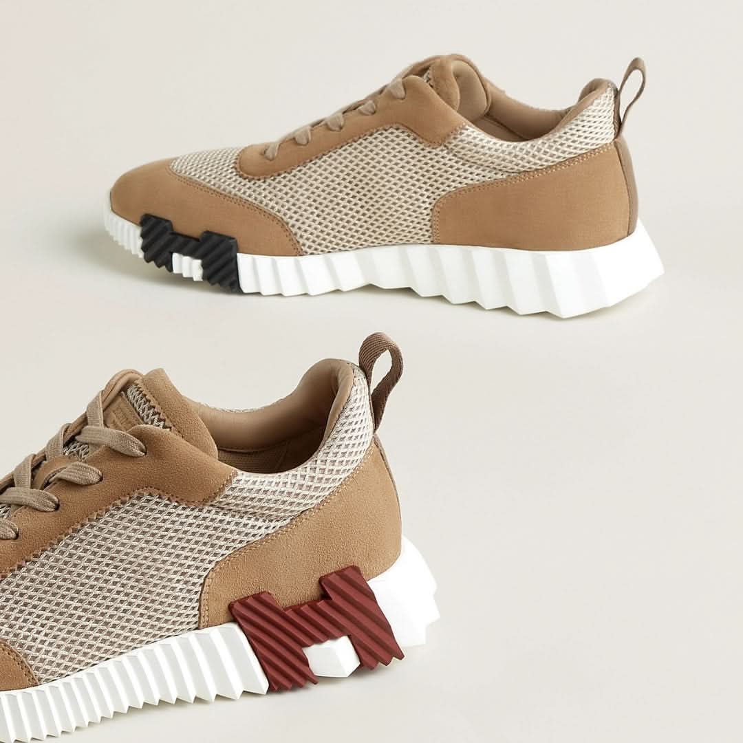 BASKETS UNISEXES BNCG - BEIGE/BRAUN/WEISS