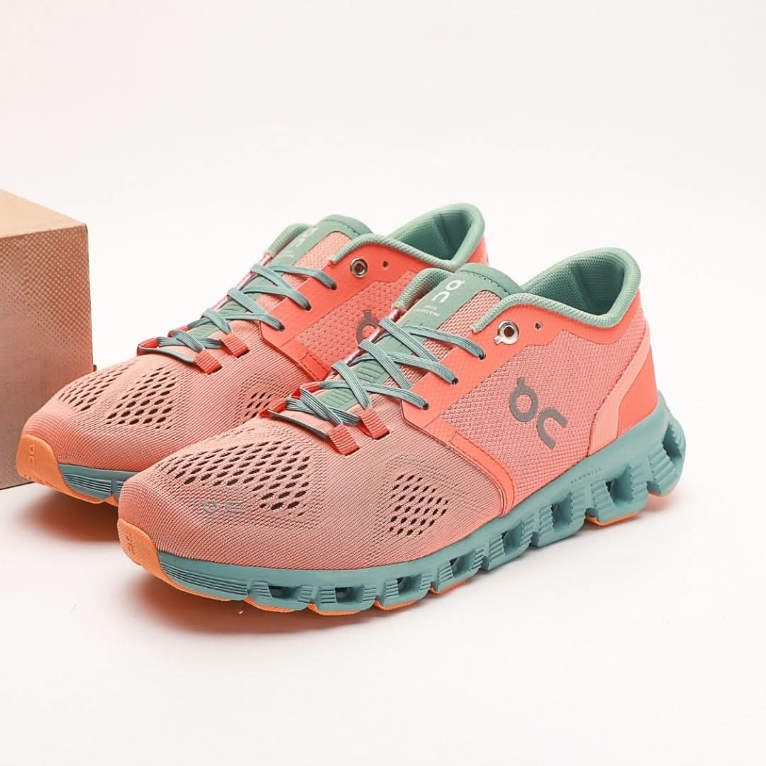 On Running Mens Cloud X Textile Synthetic Orange