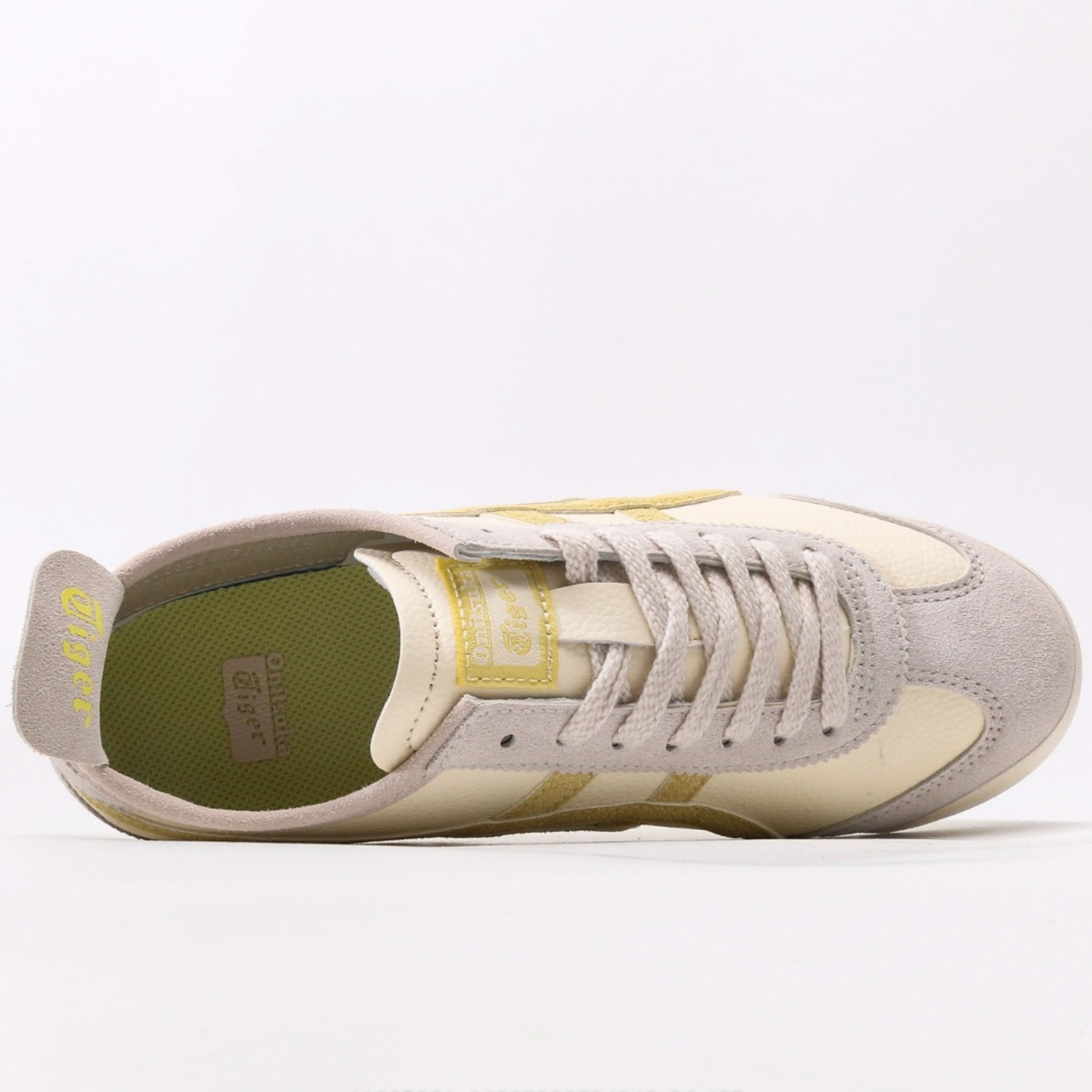 Onitsuka Tiger Corsair Lace-Up Sneaker – Cream White Calf Leather Edition