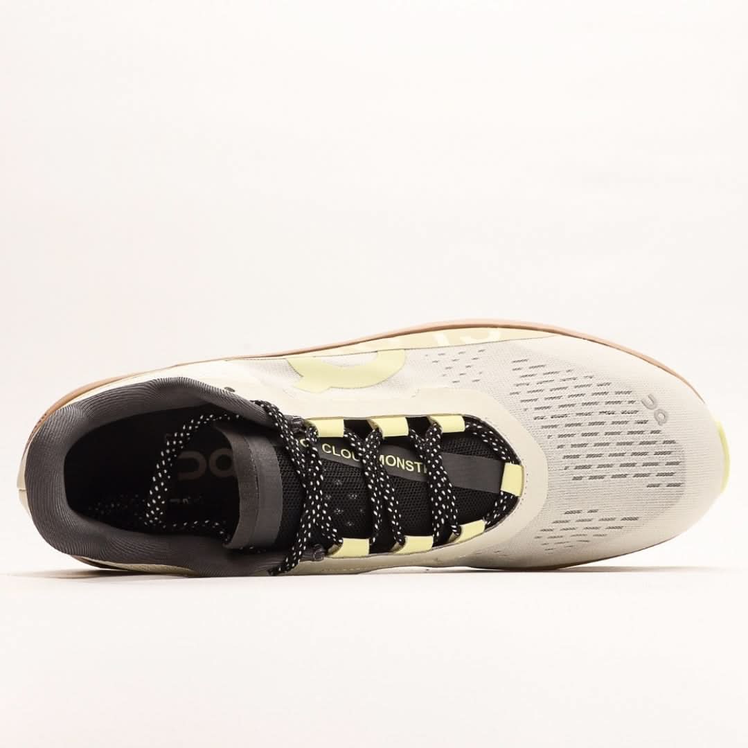 On Shoes Men's White Cloudmonster 'Cream Dune'