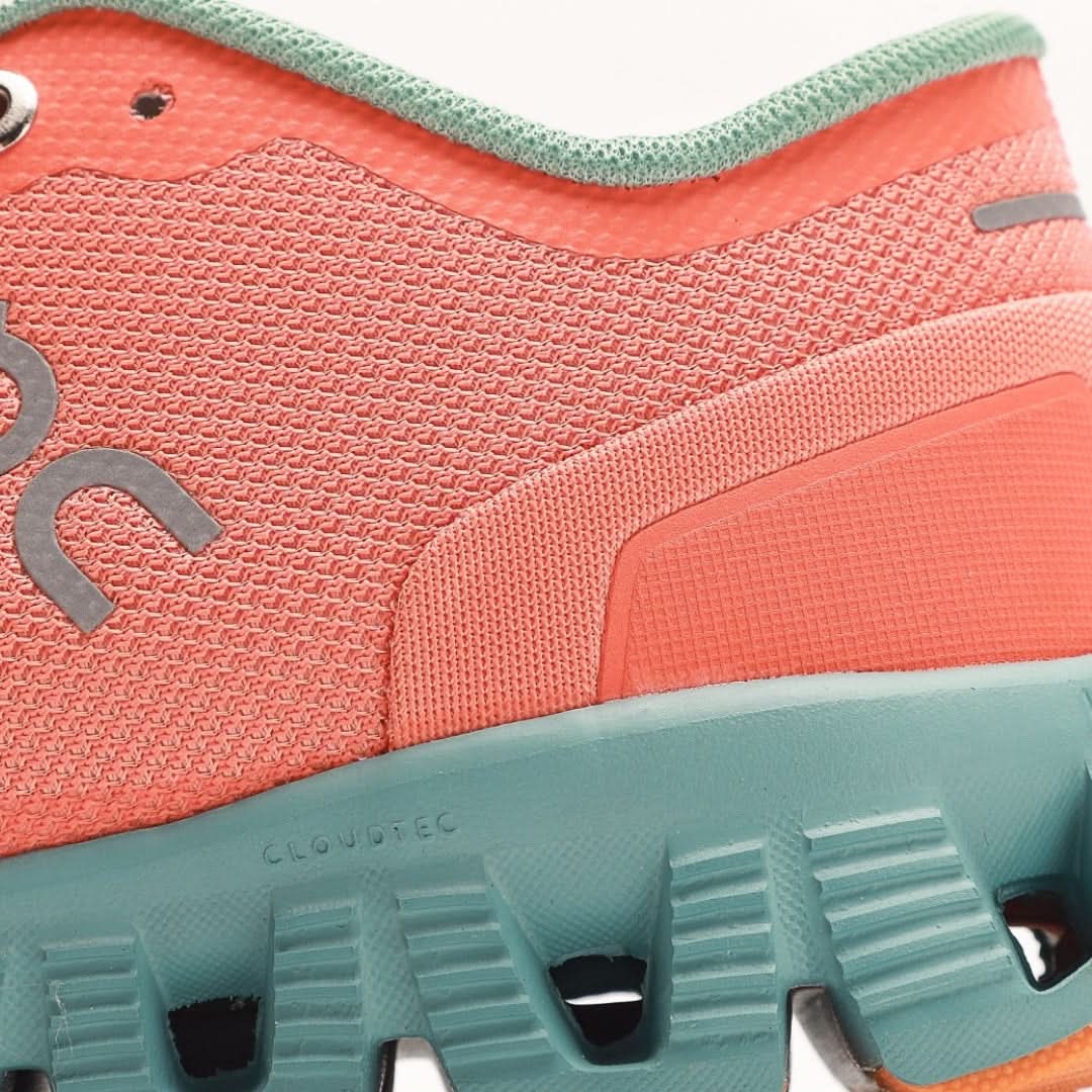 On Running Mens Cloud X Textile Synthetic Orange