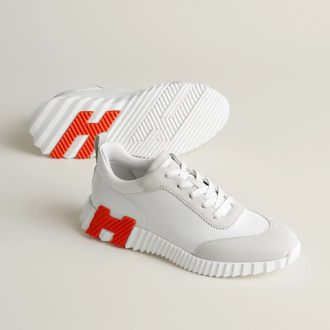 BASKETS UNISEXES BNCG - Blanc/Orange