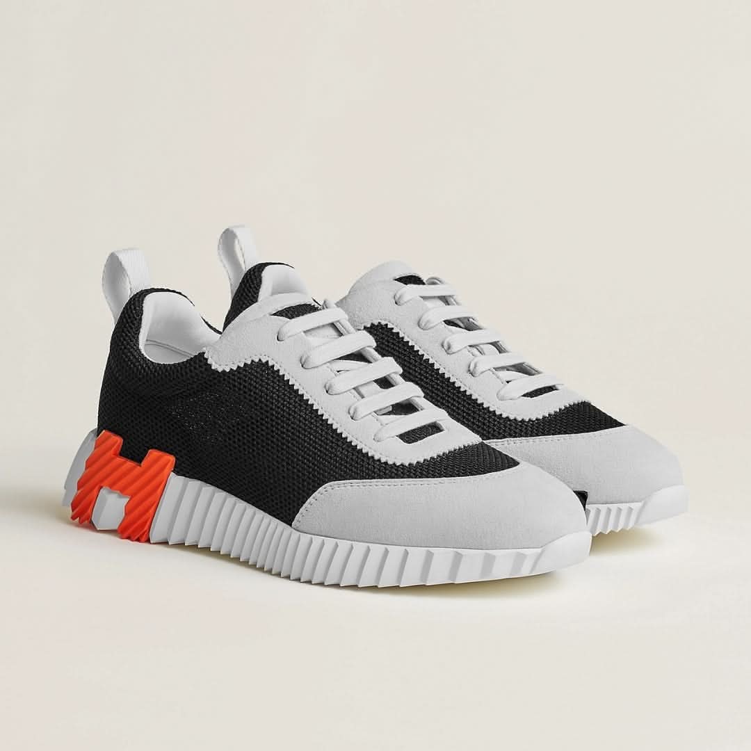 BASKETS UNISEXES BNCG - Blanc/Noir/Blanc/Orange