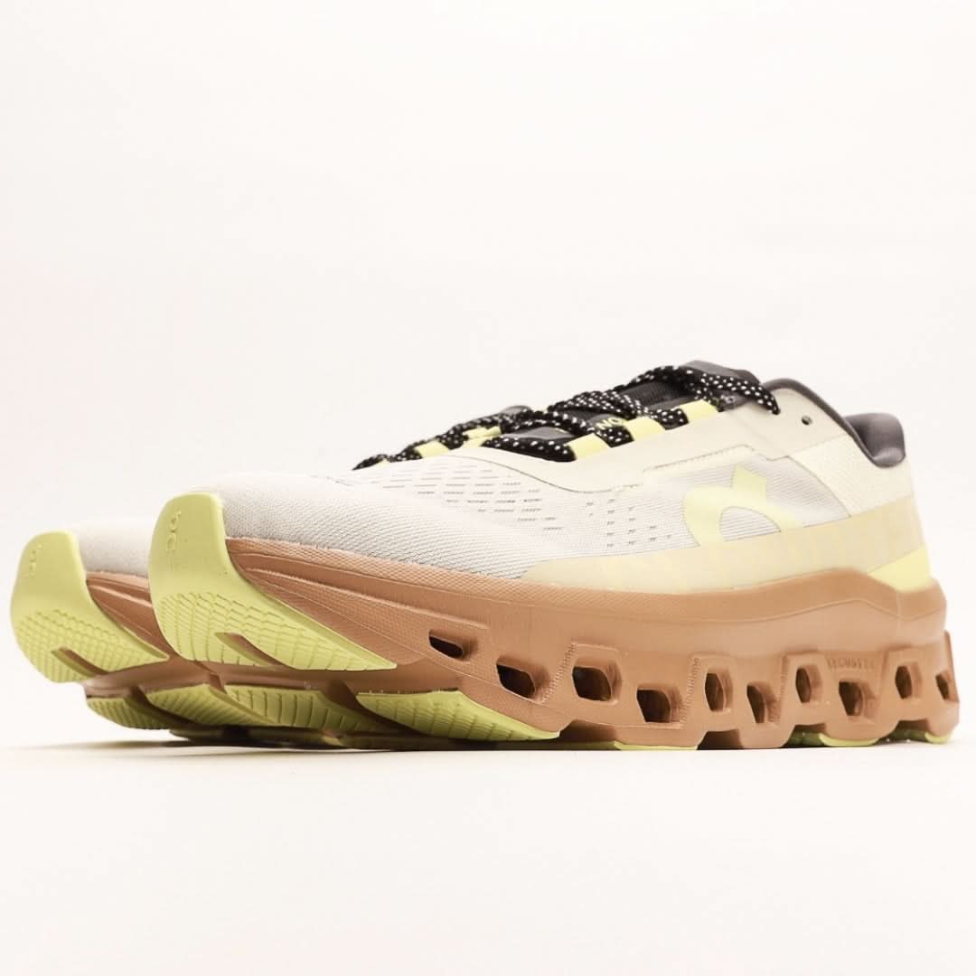 On Shoes Men's White Cloudmonster 'Cream Dune'