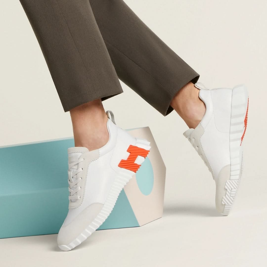 BASKETS UNISEXES BNCG - Blanc/Orange