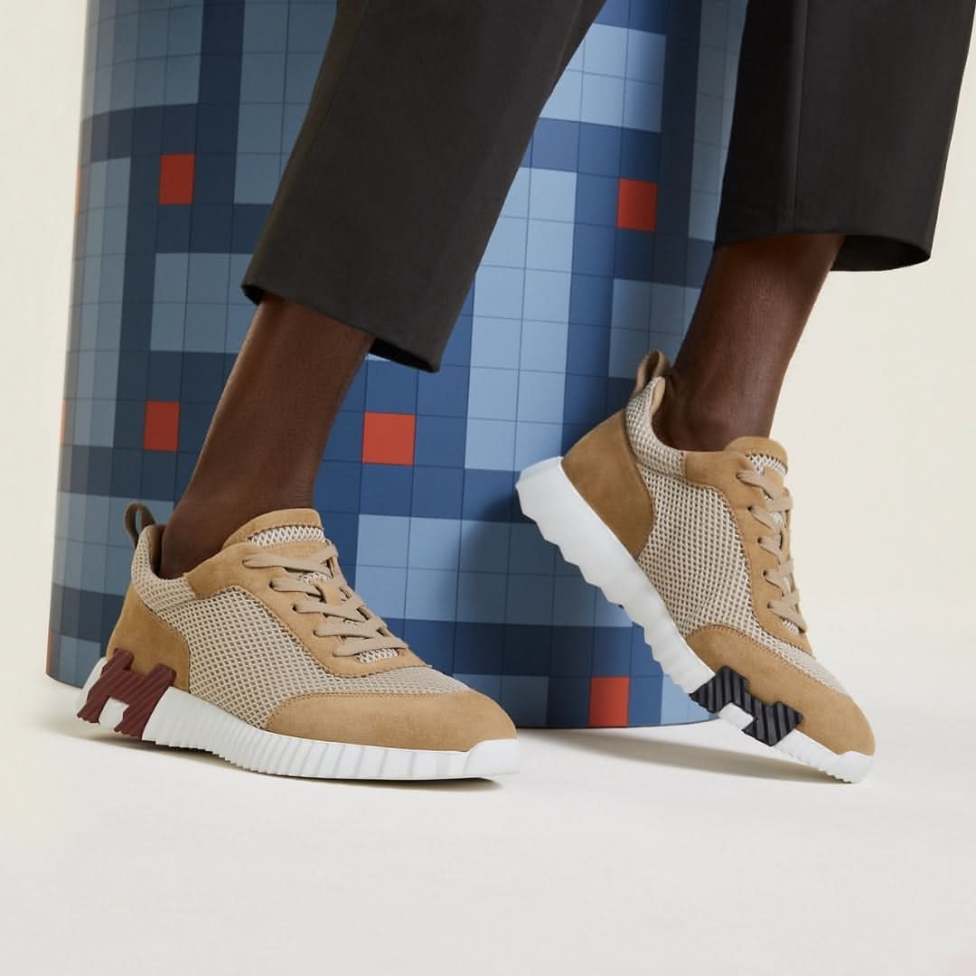 BASKETS UNISEXES BNCG - BEIGE/BRAUN/WEISS