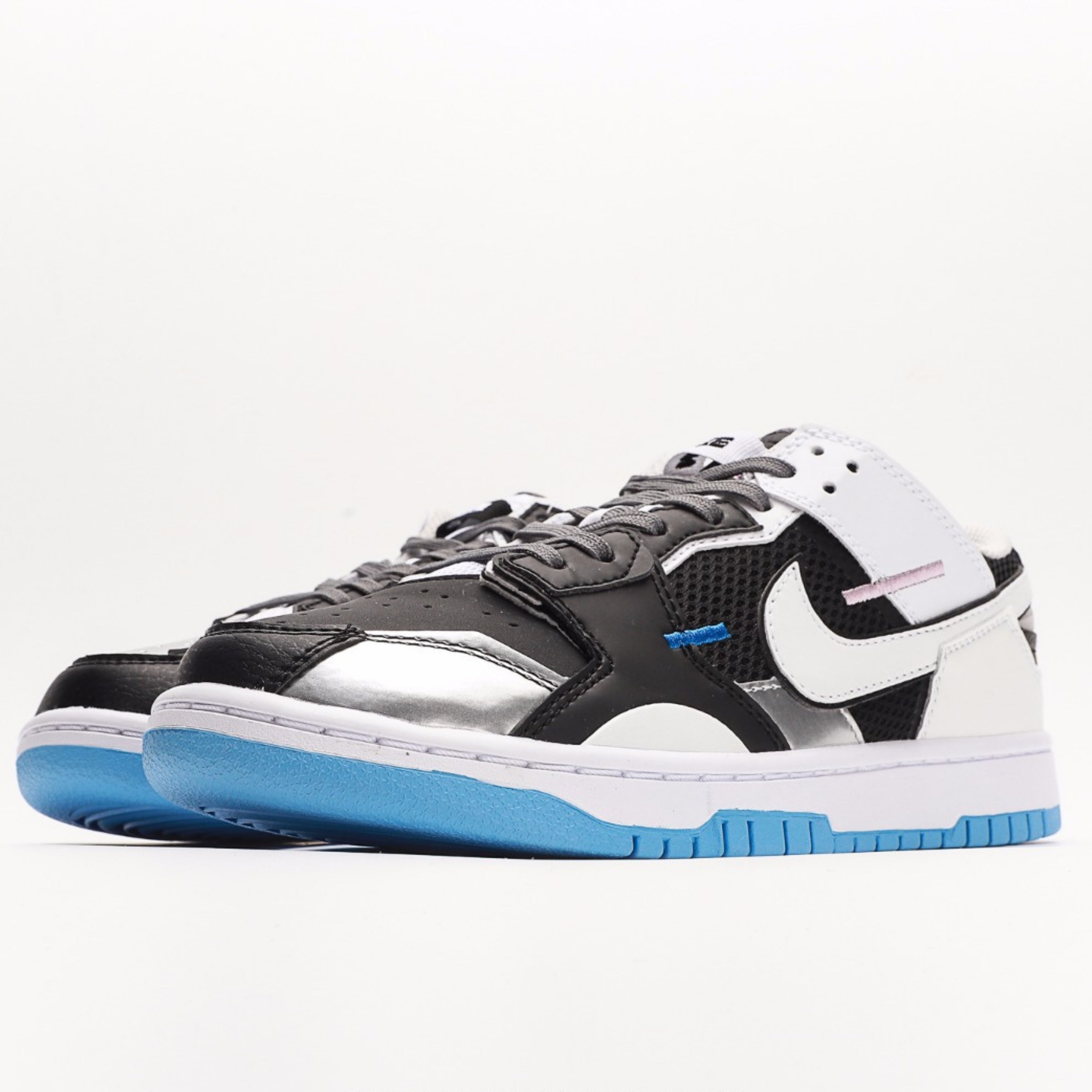 Nike Dunk Low Scrap Black Neutral Grey University Blue White