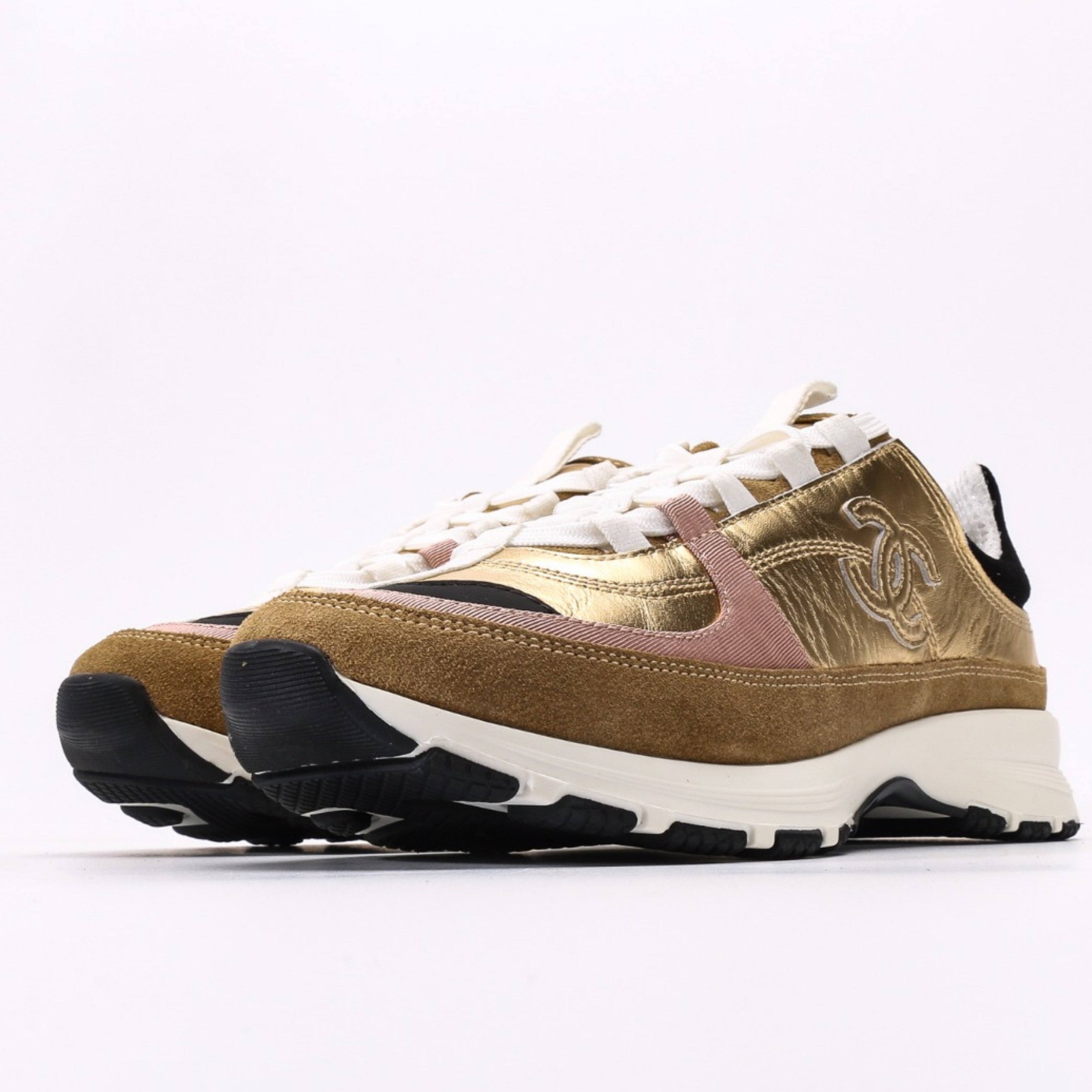 Chanel Laminated Calfskin Suede Low 2025