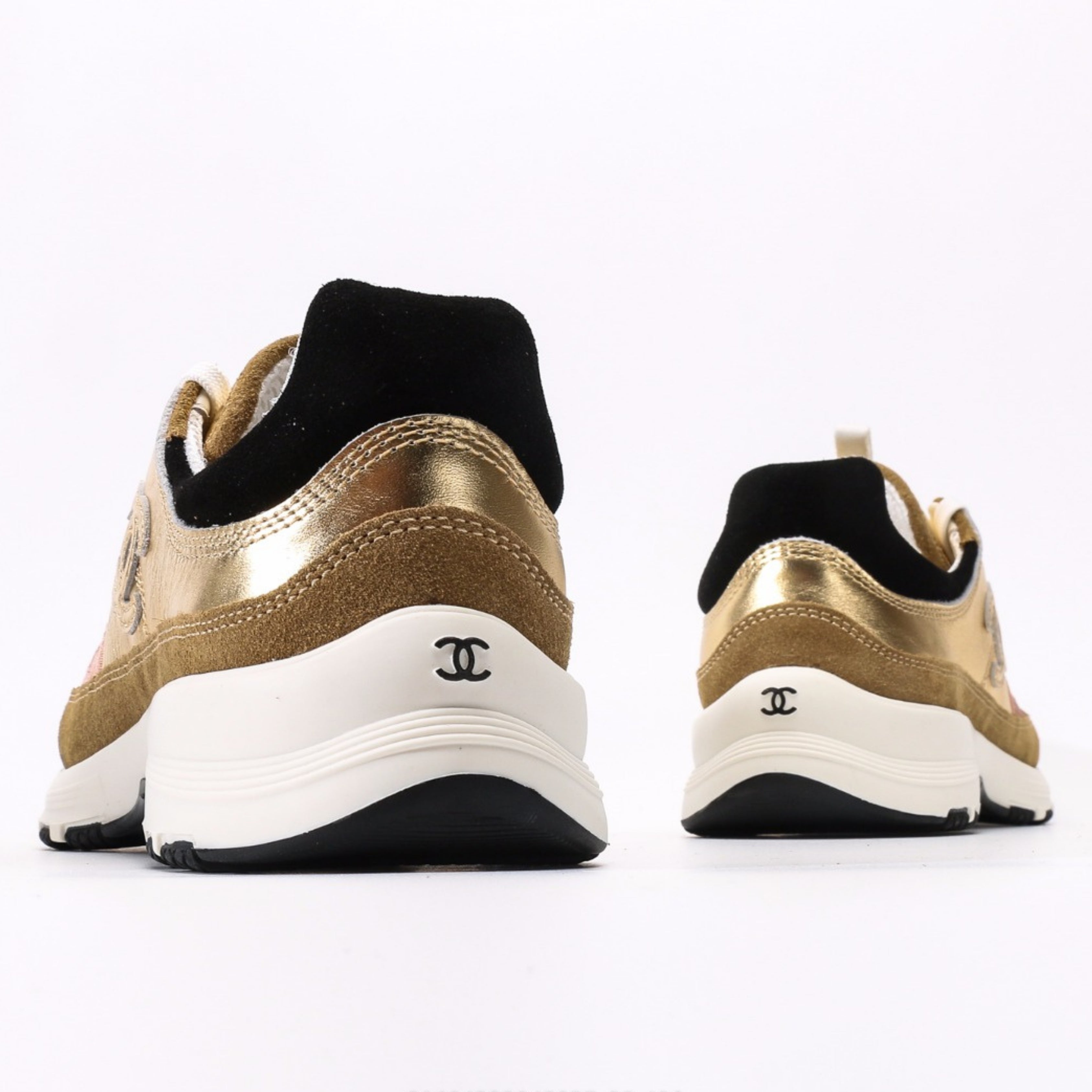 Chanel Laminated Calfskin Suede Low 2025