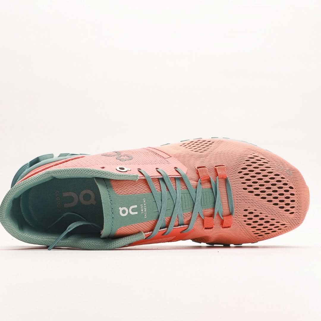 On Running Mens Cloud X Textile Synthetic Orange