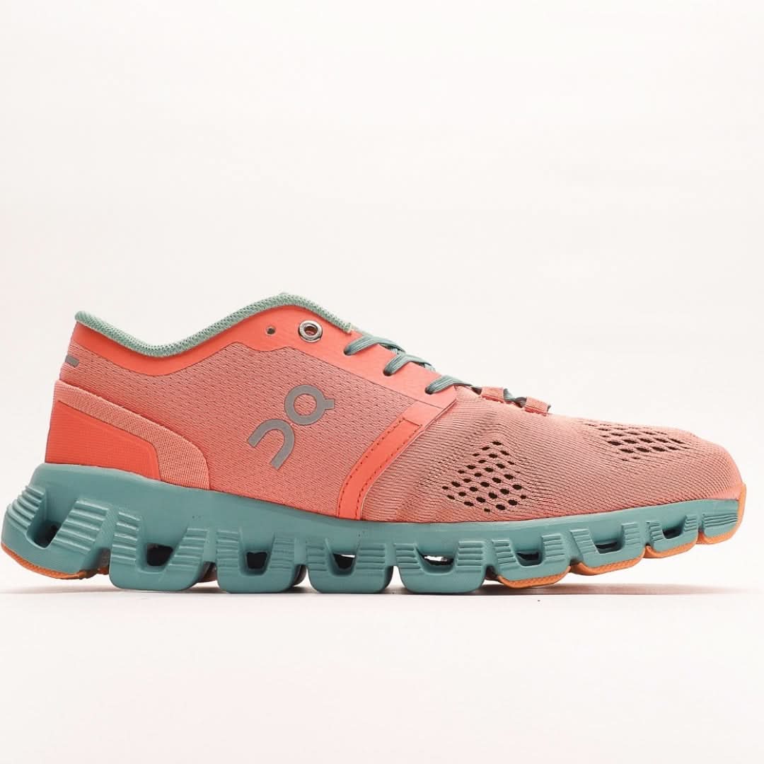 On Running Mens Cloud X Textile Synthetic Orange
