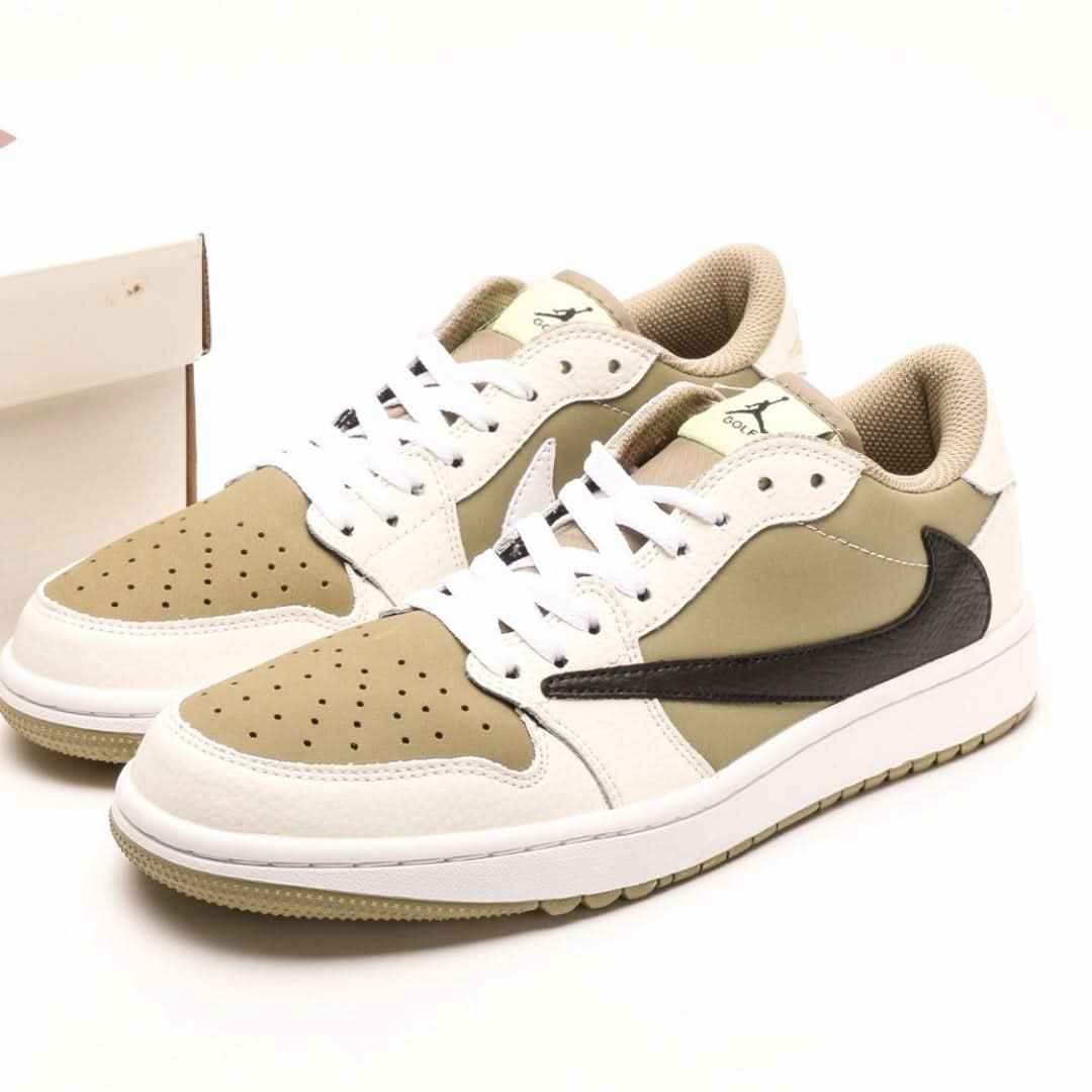 Nike Air Jordan 1 Retro Low Golf Travis Scott Neutral Olive